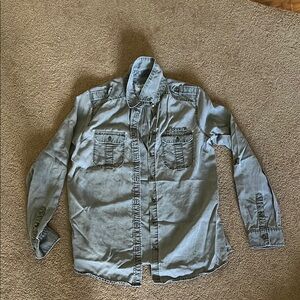 Express Gray Utility Jacket